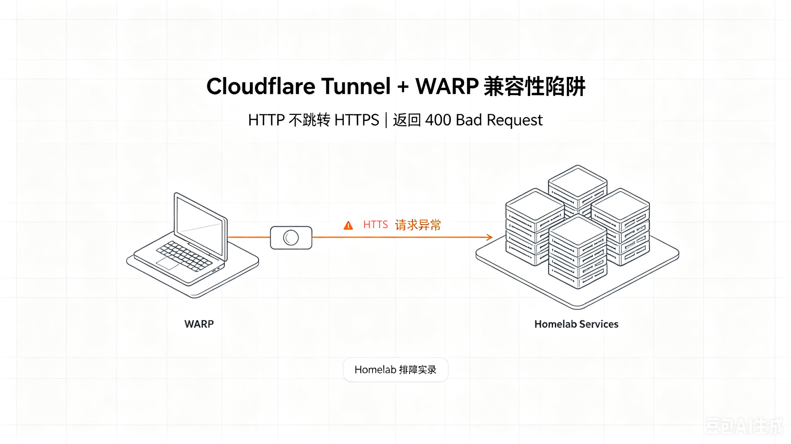 Cloudflare Tunnel + WARP 兼容性陷阱：所有子域名 HTTP 跳转 HTTPS 失效折腾实录